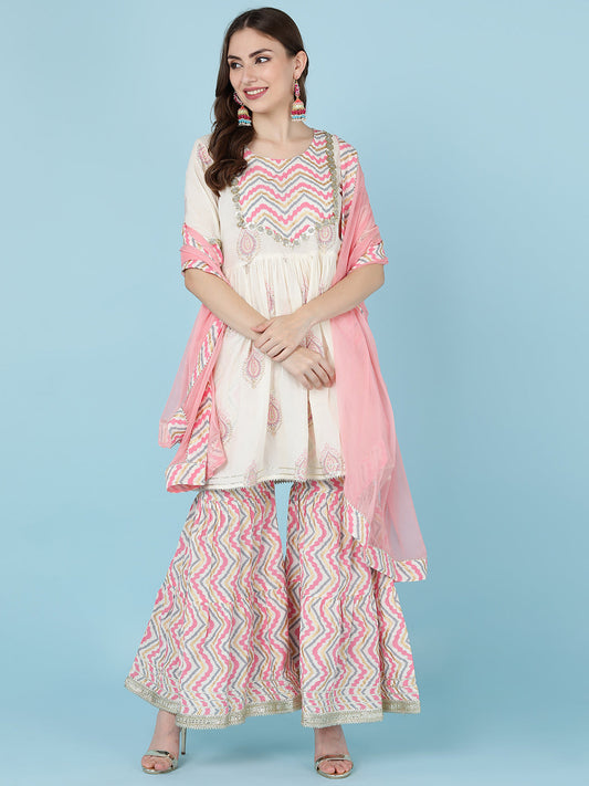 Sathi Sangi -Short Pink kurti (SS-082)