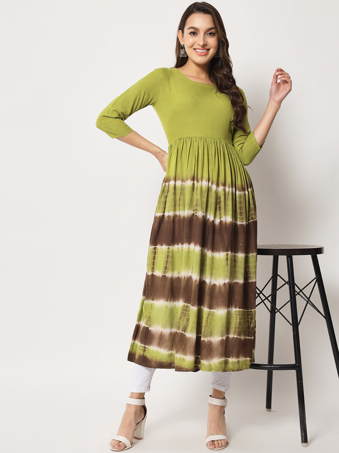 SathiSangi-LongKurti green(SS-009)