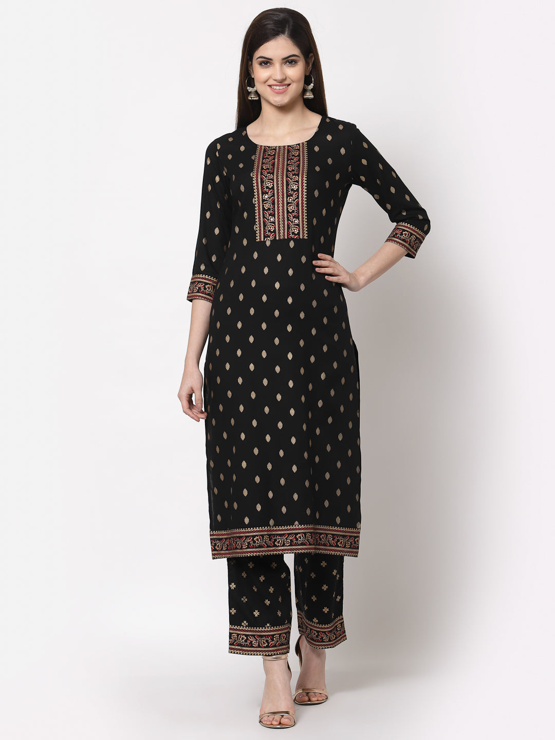 SathiSangi-LongKurti BlackColour(SS-060)