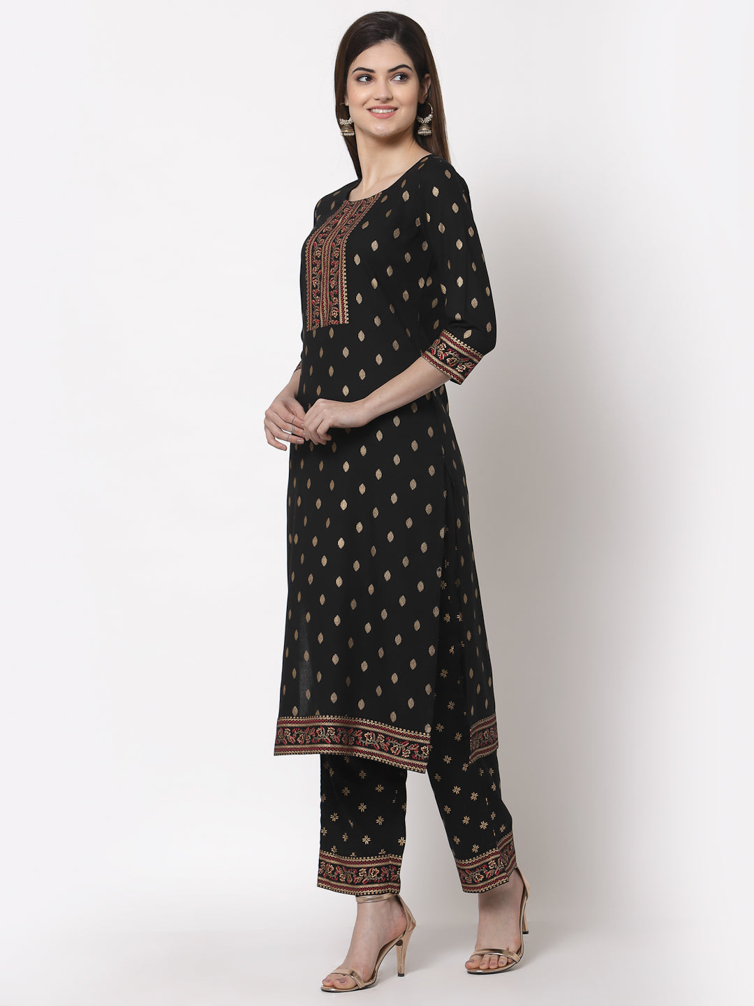 SathiSangi-LongKurti BlackColour(SS-060)