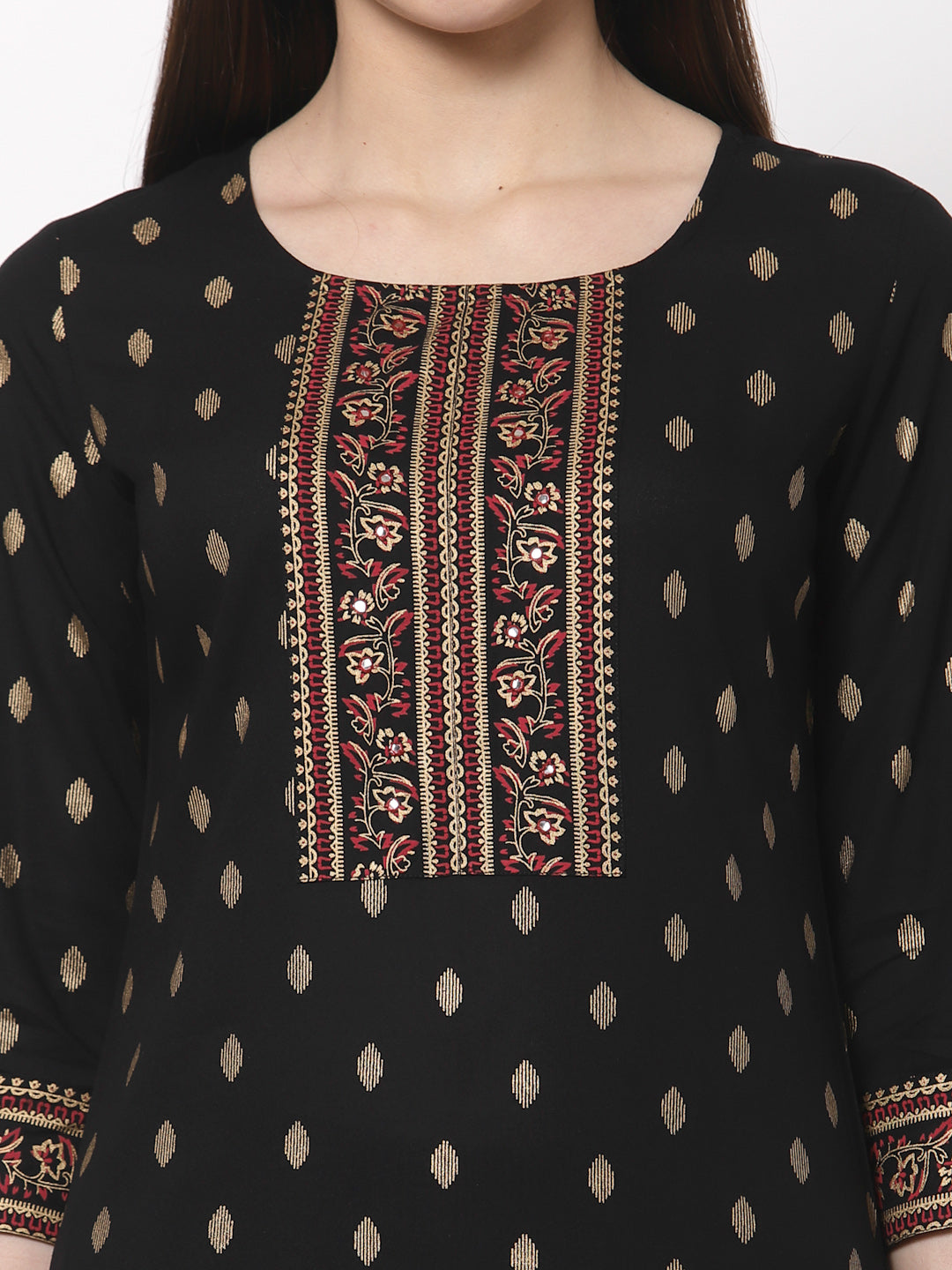 SathiSangi-LongKurti BlackColour(SS-060)