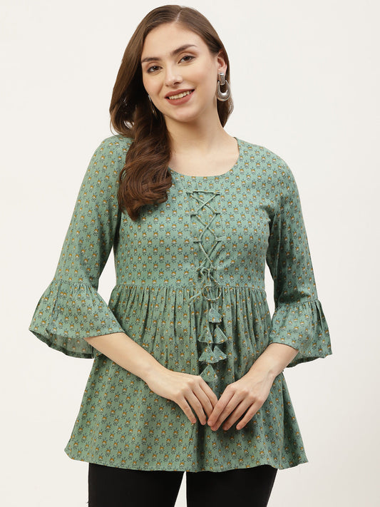 SathiSangi-ShortKurti Light GreenColour(SS-030)