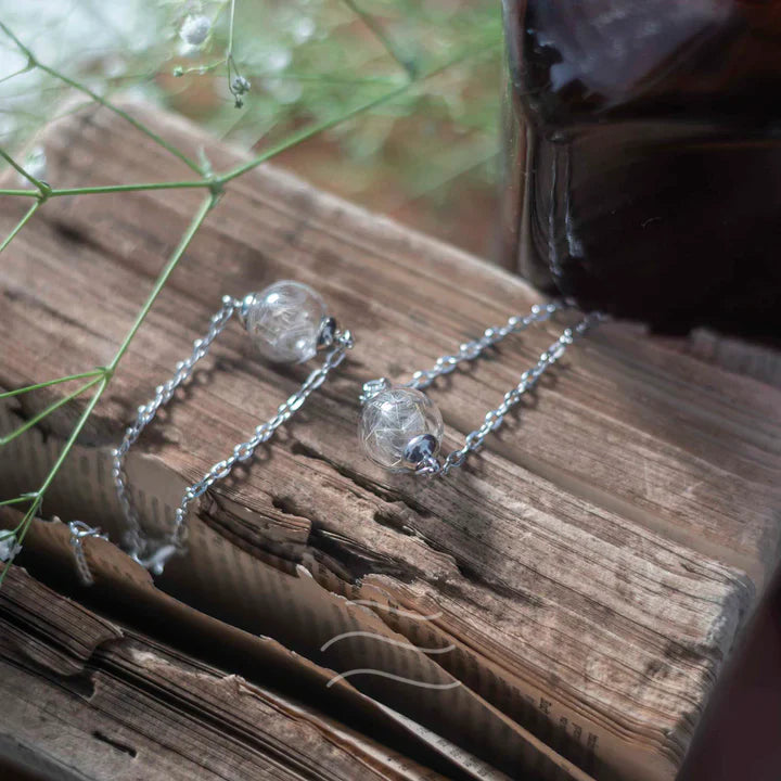 Floral resin Dandelion Bracelet- Make a Wish