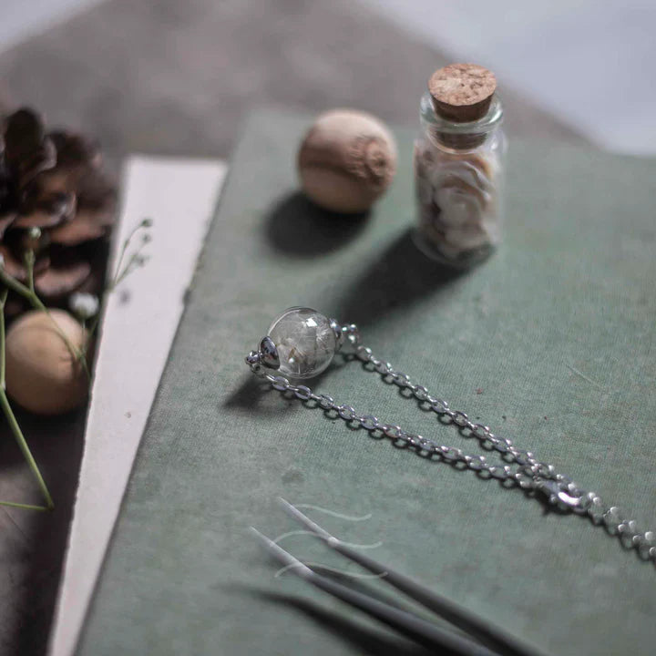 Floral resin Dandelion Bracelet- Make a Wish