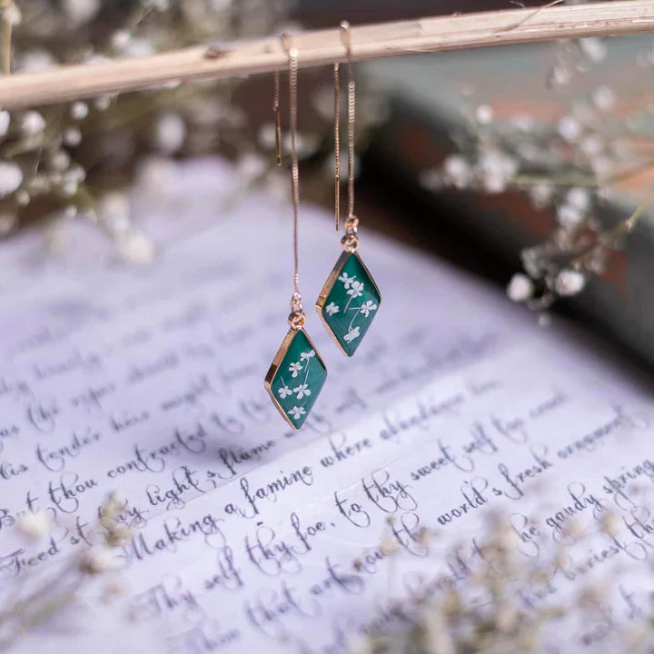 Floral resin Aurora Earrings