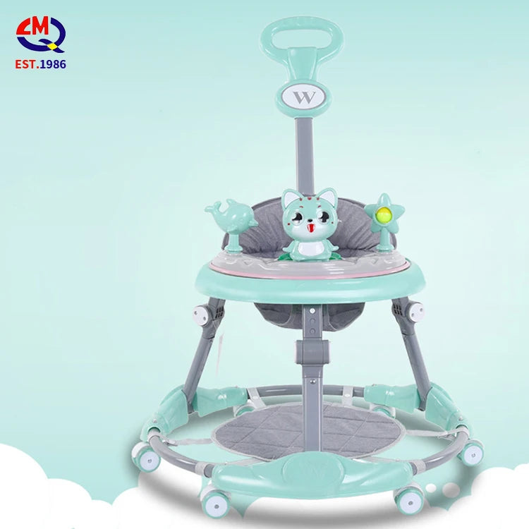 Hot Sales 4 In 1 Infant Game Table Multifunctional Push Car Musical Baby Walker With Music