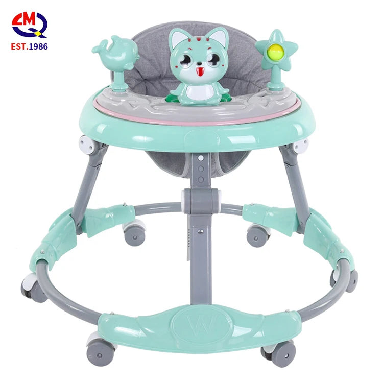 Hot Sales 4 In 1 Infant Game Table Multifunctional Push Car Musical Baby Walker With Music