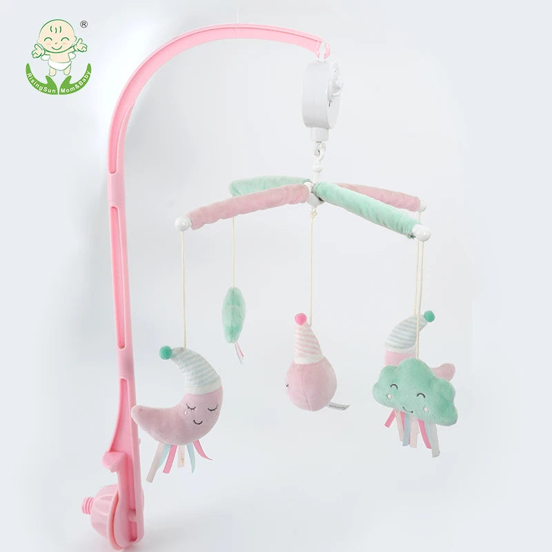 Custom Baby Musical Mobile Bedbell Toys Musical Bells Standused For Babies Crib Remote Control Rotation Bed Bell With Music