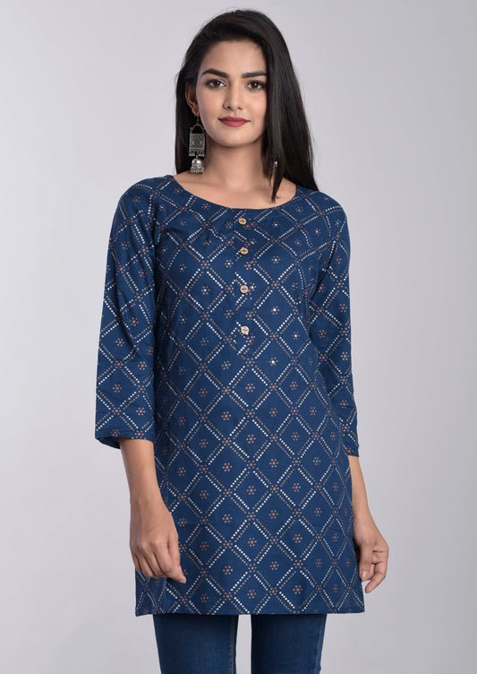 SathiSangi-ShortKurti darkBlue(SS-012)