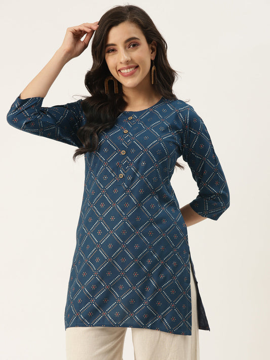 SathiSangi-ShortKurti Blue(SS-001)