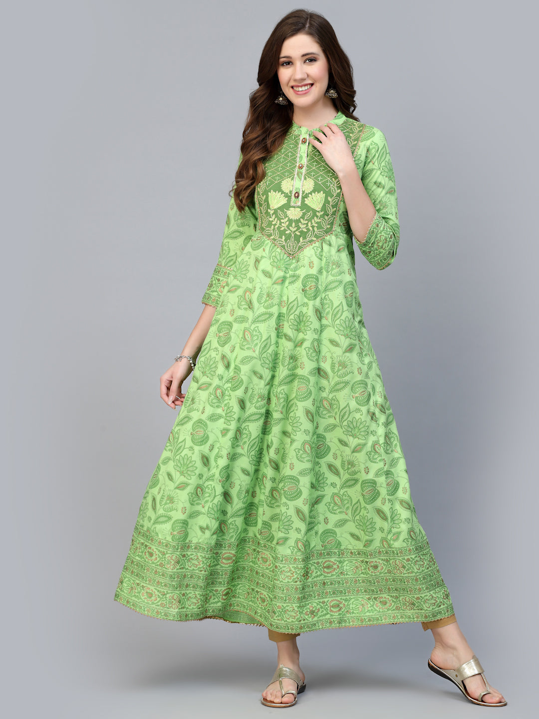 SathiSangi-LongKurti Lightgreen(SS-020)