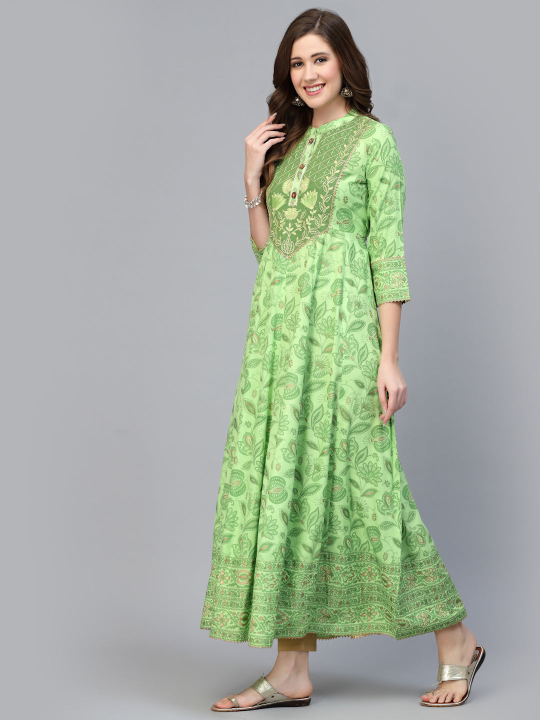 SathiSangi-LongKurti Lightgreen(SS-020)