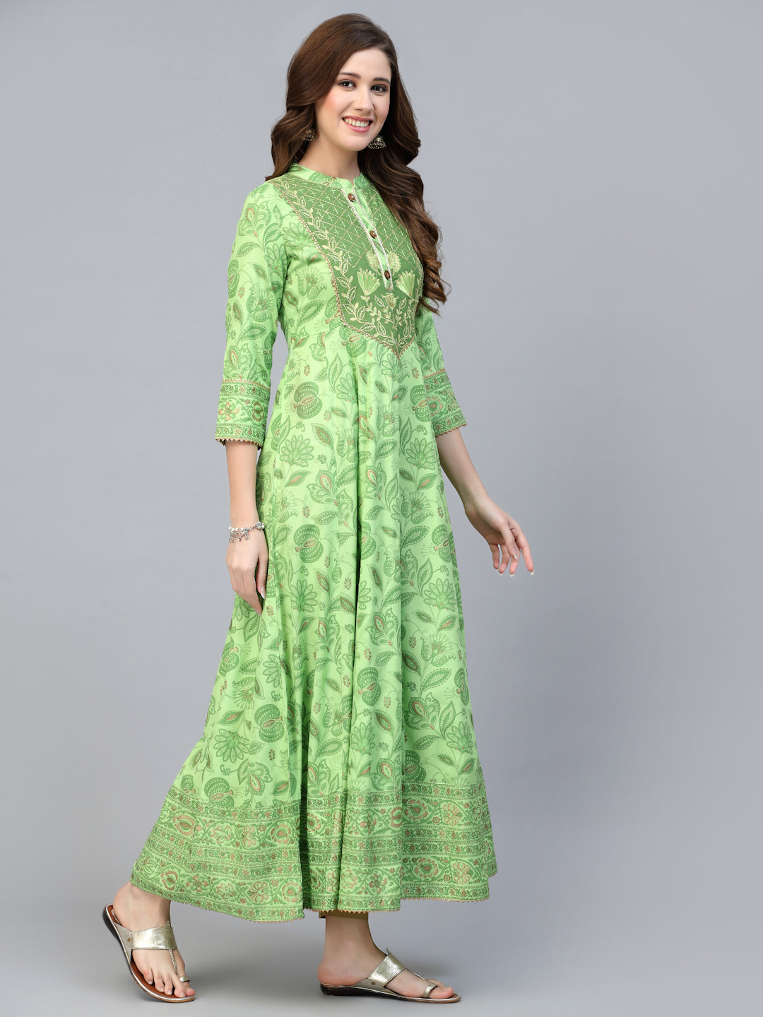 SathiSangi-LongKurti Lightgreen(SS-020)