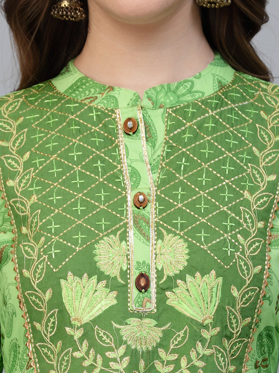 SathiSangi-LongKurti Lightgreen(SS-020)