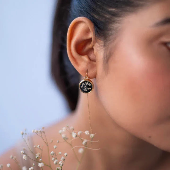 Floral resin Capella Earrings