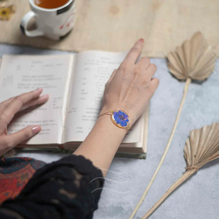 Floral resin  Neptune's Bloom Bracelet