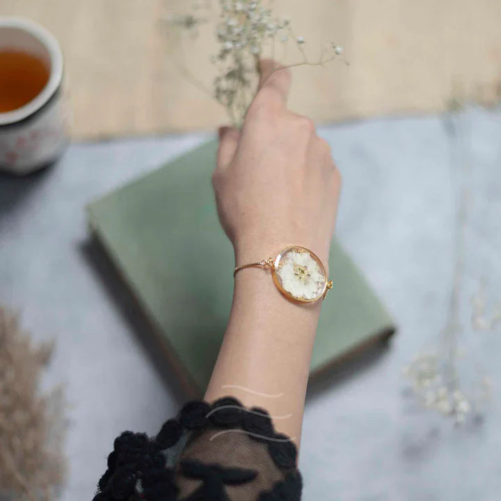 Floral resin Swansong Bracelet