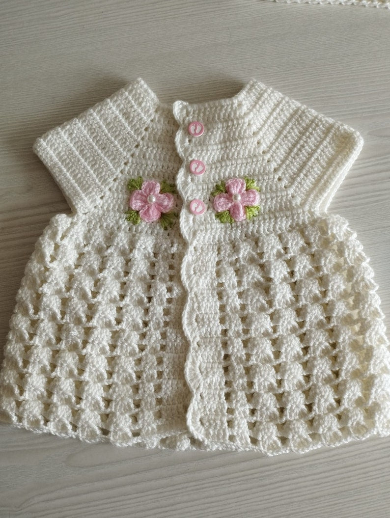 Newborn Baby Graduation Dress | 5-piece set Hospital Gown | unisex Baby Clothes |Knitted Baby Clothes