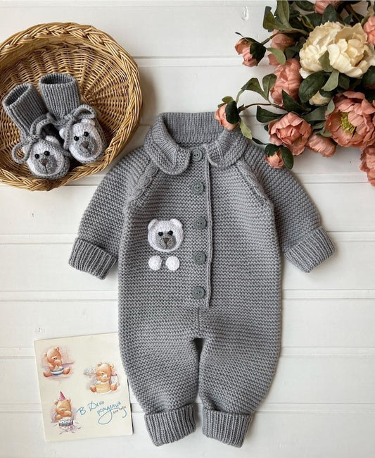 2 Piece Teddy Bear Newborn Suit and Set,baby gift,Newborn Baby Graduation Dress,Unisex Baby Clothes,newbornbaby gift,Homecoming HospitalGift