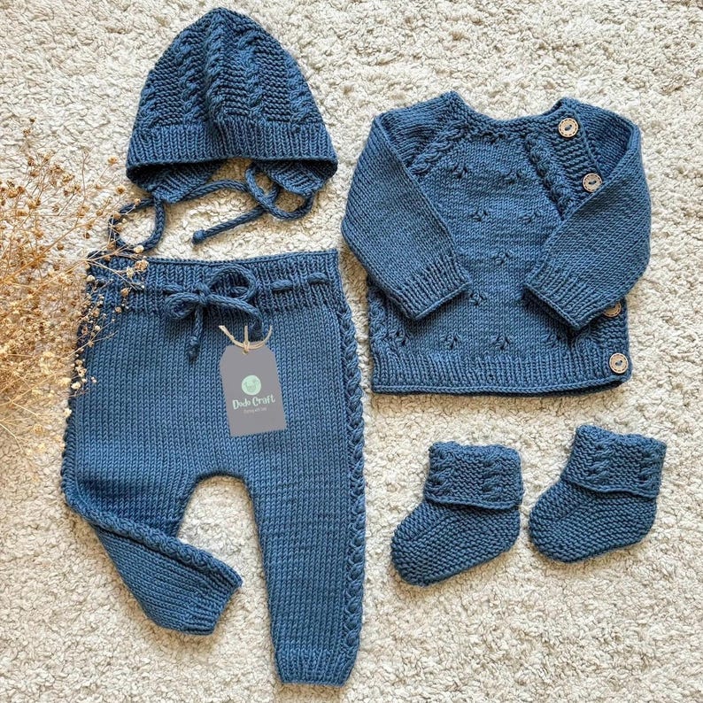 Newborn Baby Coming Home Outfit | Newborn Girl Coming Home Outfit | Baby Boy Outfit | Newborn Gift | Knit Baby Clothes | Newborn Knit Outfit